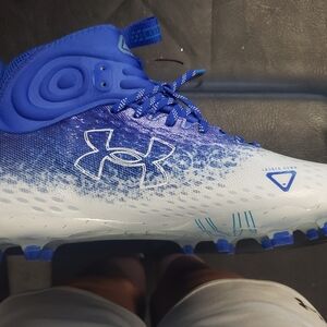 Under Armour Blue and White Sneakers with Sleek Design